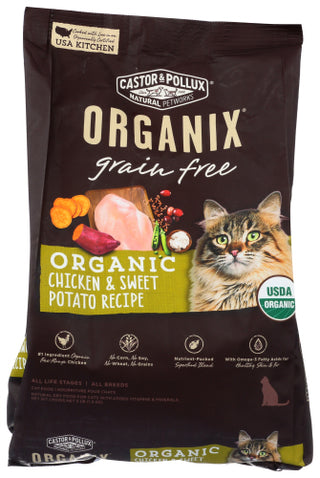 Castor & Pollux Cat Fd Dry Org Gf Chkn Swpt