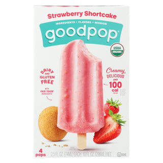 Goodpops Pop 4ct Strwbry Shrtck