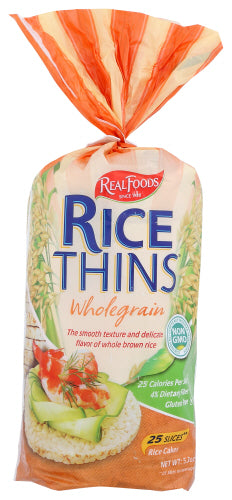 Real Foods Rice Thin Whl Grn