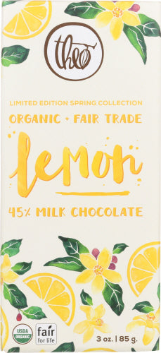 Theo Chocolate Choc Bar 45% Mlk Lmn