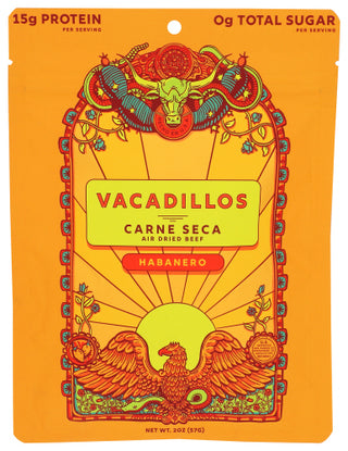 Vacadillos Jerky Carne Seca Habanero