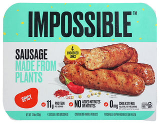 Impossible Foods Plant Sausage Spicy Links