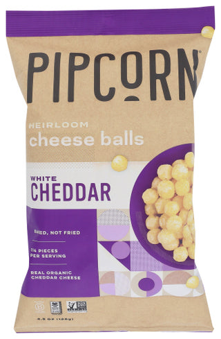 Pipcorn Cheese Balls White Chddr