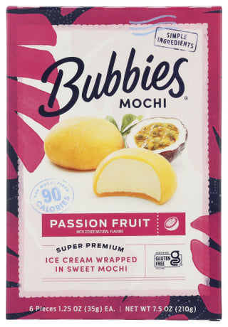 Bubbies Ice Cream Mochi Pssn Frt