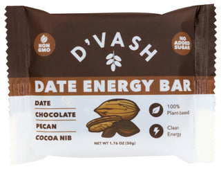 Dvash Organics Bar Date Enrgy Choc Pecan