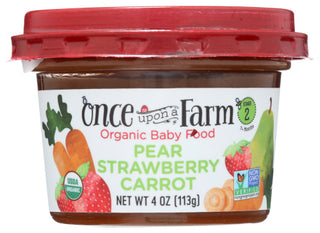 Once Upon A Farm Baby Food Pear Strw Crrt