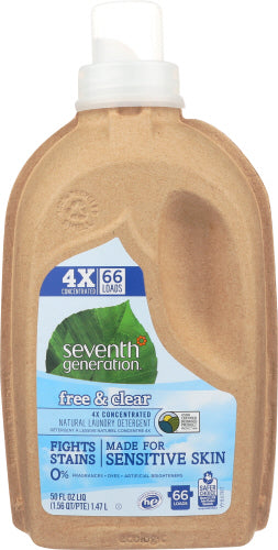 Seventh Generation Laundry Liq Free N Clr 4x