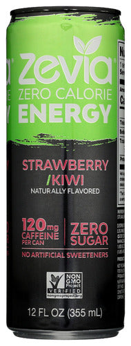 Zevia Drink Energy Strwbry Kiwi
