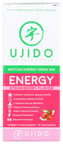 Ujido Matcha Strawberry Energy