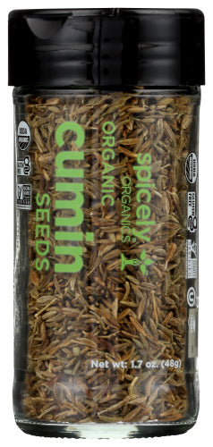 Spicely Organics Spice Cumin Seed Whle Jar