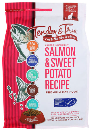 Tender And True Kibble Cat Salmon Swt Pot