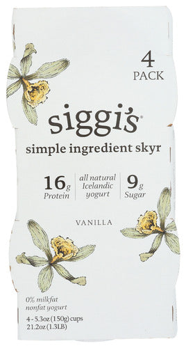 Siggis Yogurt Vanilla 4ct