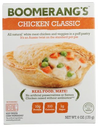 Boomerangs Entree Chicken Pie Naturl