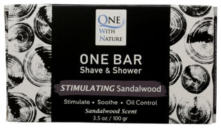One With Nature Bar Shmpo Shve Sandalwd