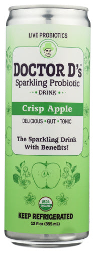 Doctor Ds Delicious Water Kefir Probtc Appl Crsp Sprklng