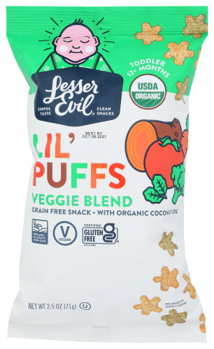Lesser Evil Lil Puffs Veggie