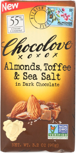 Chocolove Almonds Toffee Drk Choc