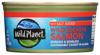 Wild Planet Salmon Wld Sockeye No Slt