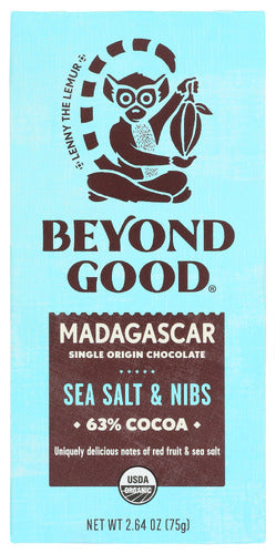 Beyond Good Choc Bar Sea Salt & Nibs