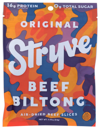 Stryve Protein Snacks Biltong Sliced Original