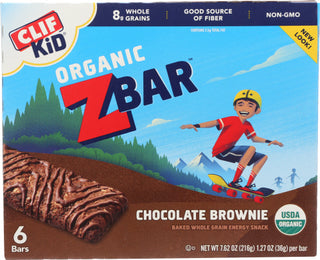 Clif Kid Choc Zbar Brwnie 6pk Org