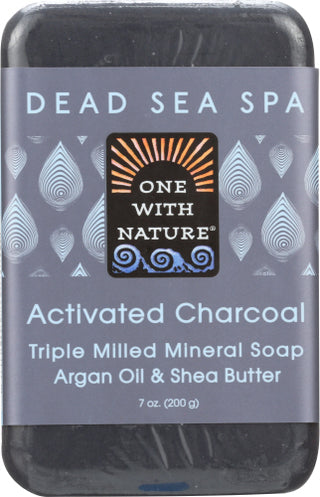 One With Nature Soap Bar Actvd Charcoal