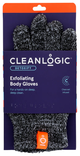 Cleanlogic Gloves Bath Detox Exfoliate