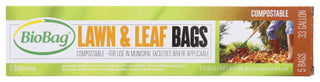 Biobag Bag Lawn Leaf 33gl