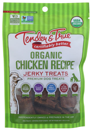 Tender And True Dog Treat Chkn Jrky Org
