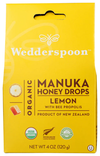Wedderspoon Honey Drop Mnka Lemon Org