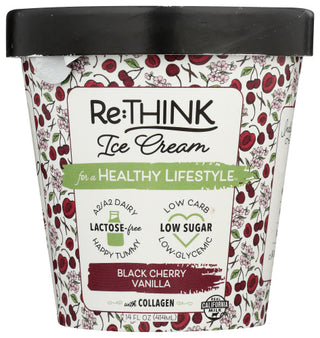 Rethink Ice Cream Ice Cream Blk Chry Vnilla