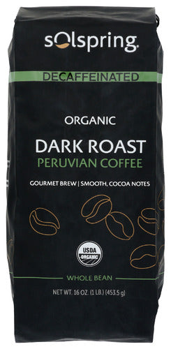 Solspring Coffee Decaf Dk Peruvian