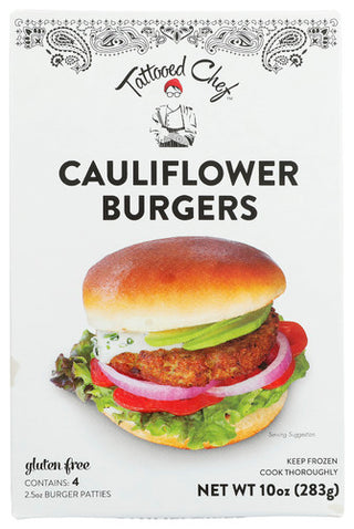 Tattooed Chef Burger Plnt Bsd 4pk