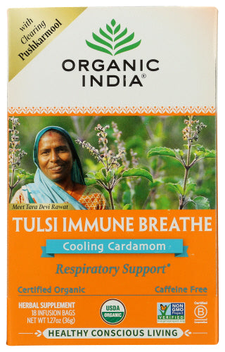 Organic India Tea Tulsi Immune Breathe