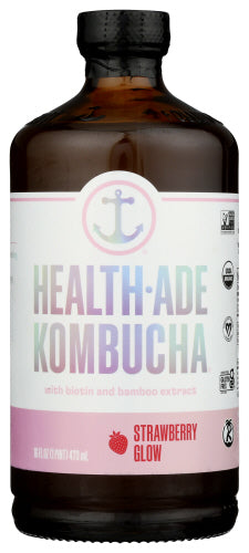 Health Ade Kombucha Strawberry Glow