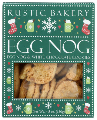 Rustic Bakery Cookies Egg Nog Wht Choc