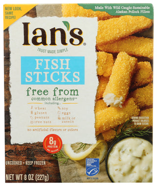 Ians Natural Foods Fish Stick Allrgn Free Gf