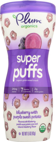 Plum Organics Puffs Pto Swt Blbrry