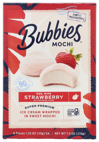 Bubbies Mochi Strawbrry