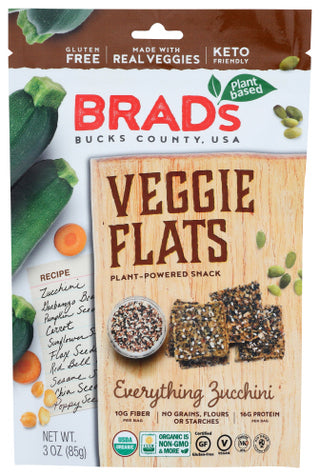 Brads Plant Based Flats Veggie Zucchini