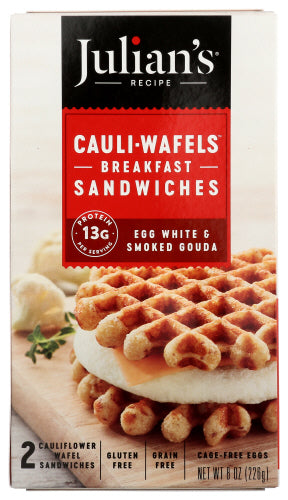 Julians Recipe Cauli Wafel Egg & Smkd G