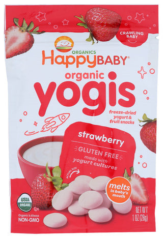 Happy Baby Snack Yogurt Strwbrry Org