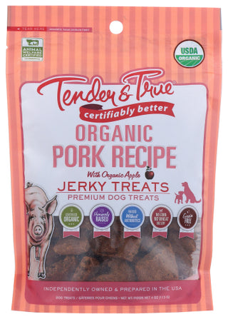 Tender And True Dog Treat Pork Jerky Org
