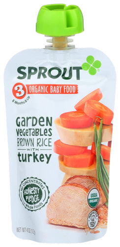 Sprout Vegetables Brwn Rice Trky