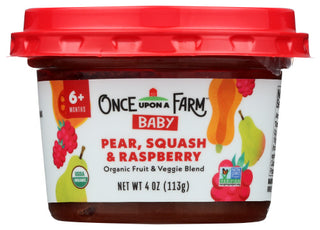 Once Upon A Farm Baby Food Pear Squ Raspb