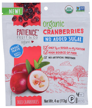 Patience Fruit & Co Frt Drd Crnbr No Ad S Org