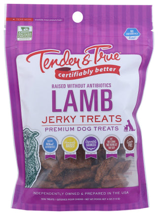 Tender And True Dog Treat Lamb Jrky Org