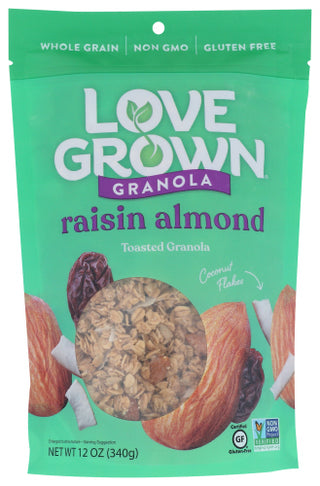 Love Grown Granola Crnch Raisin Almn
