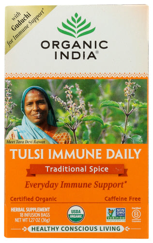 Organic India Tea Tulsi Immune Daily