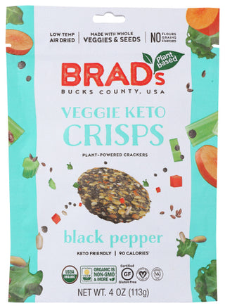 Brads Plant Based Crisp Veggie Black Ppr